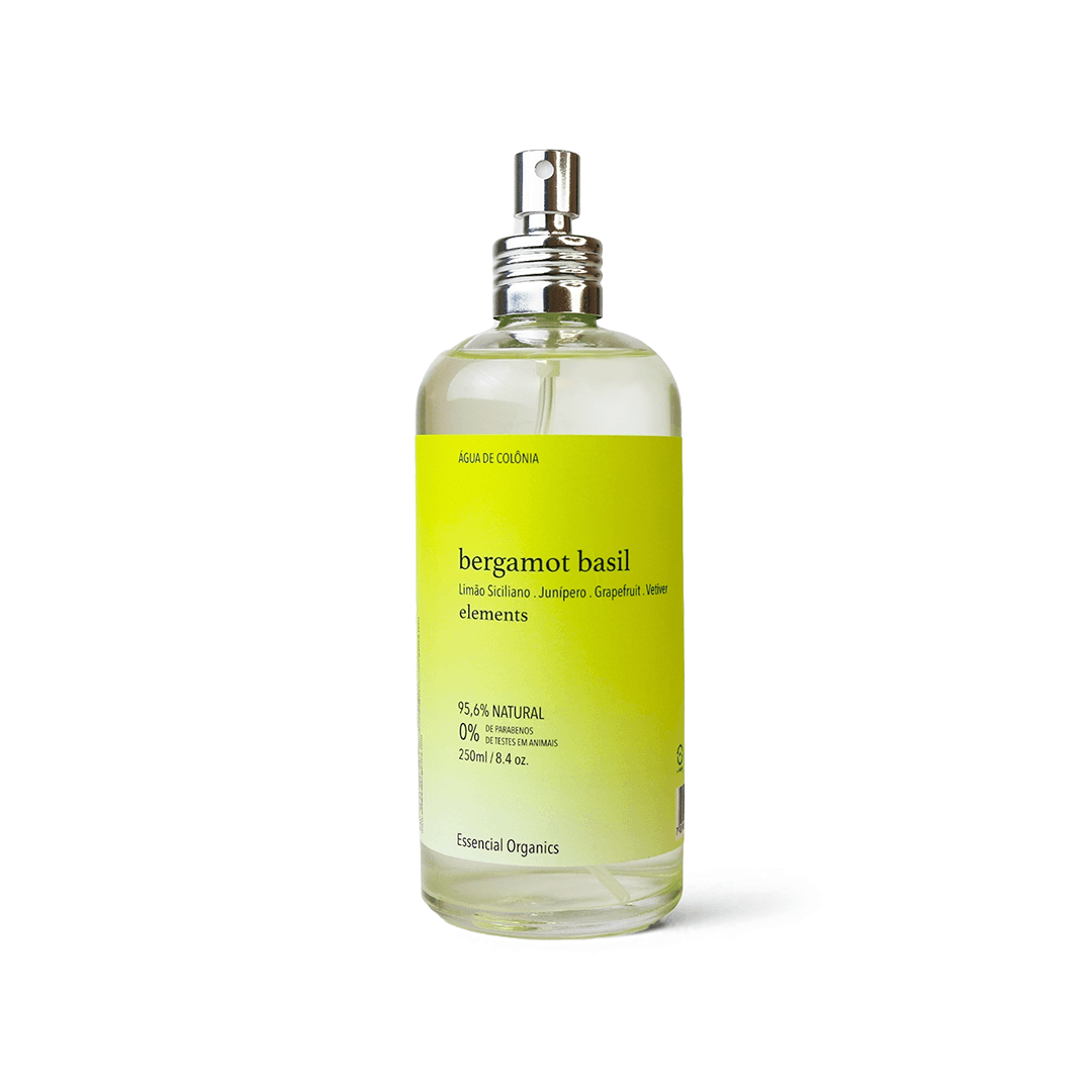 Água de Colônia Bergamot e Basil  ELEMENTS